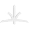 Ekena Millwork Davenport Architectural Grade PVC Gable Bracket, 60"W x 37 1/2"H x 4"D x 4"F, 15/12 Pitch GBP060X38X0404DAV00 - alternate 5